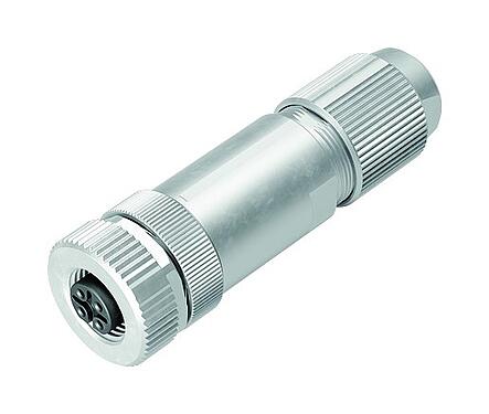 Illustration M12 Connecteur femelle, Contacts: 4, 5,0-8,0 mm, blindable, sertir (Les contacts à sertir doivent être commandés séparément), IP67, UL 2238