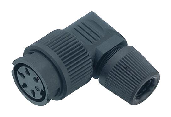 3D View 99 0646 72 08 - Female angled connector, Contacts: 8, 6.0-8.0 mm, unshielded, solder, IP40
