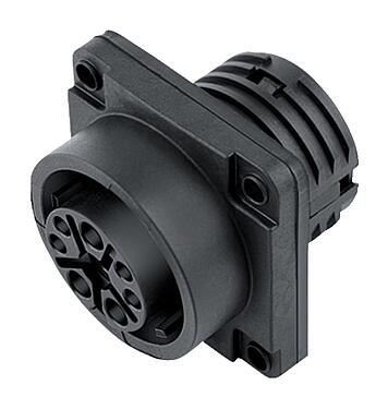 Ilustración Bayoneta Toma de brida, Número de contactos: 4+3+PE, sin blindaje, crimpado (los contactos de crimpado deben pedirse por separado), IP68/IP69K, UL 2238, VDE, Montaje frontal, UV-Beständig