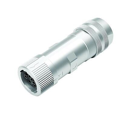 Illustration 99 6166 000 06 - Bayonet Female cable connector, Contacts: 6 (3+PE+2), 7,0-14,0 mm, unshielded, screw clamp, IP67 plugged and locked, UL