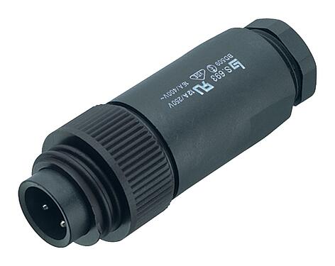 Illustration RD24 Connecteur mâle, Contacts: 3+PE, 8,0-10,0 mm, non blindé, pince à visser, IP67, UL, ESTI+, VDE, PG 11