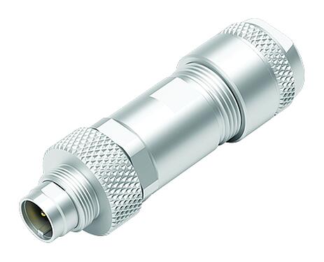 Illustration M9 Male cable connector, Contacts: 4, 4.0-5.5 mm, shieldable, solder, IP67, iris spring