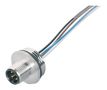 Automation Technology - Sensors and Actuators--Male panel mount connector_763_3_Met_BG