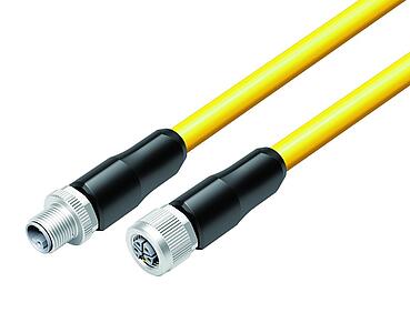 Technologie d’automatisation - alimentation en tension et électrique--Connecteur mâle - connecteur femelle_823_VL_KS_KD_PUR_yellow