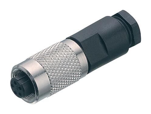 Illustration M9 Female cable connector, Contacts: 7, 3.5-5.0 mm, unshielded, solder, IP67