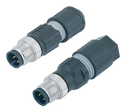Illustration M12 Connecteur mâle, Contacts: 4, 3,5-6,0 mm, non blindé, IDC, IP67
