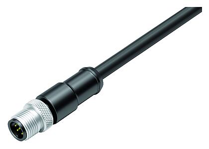 Automation Technology - Data Transmission--Male cable connector_KS_77-3529-0000-64708_schirm_black
