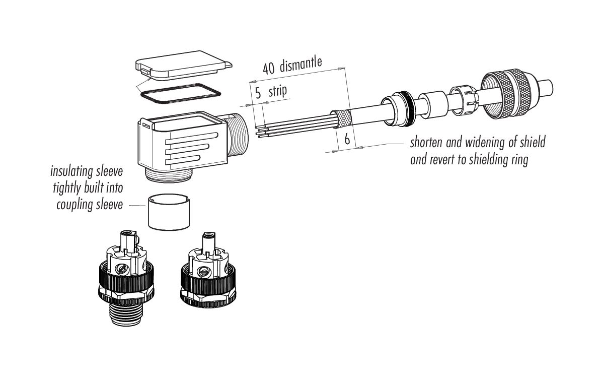99 3729 820 04 | binder M12 Male angled connector, Contacts: 4  