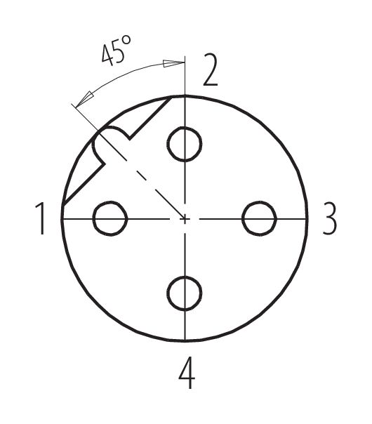 Binder 99-9647-810-04 RJ45 RJ45 connector, Contacts: 4, 5.0-9.0 mm