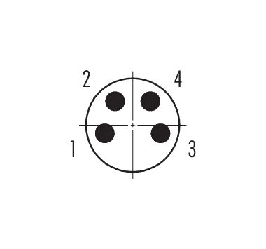 Binder 99-9647-810-04 RJ45 RJ45 connector, Contacts: 4, 5.0-9.0 mm