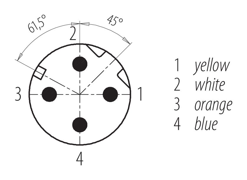 SAIL-M12BW-4-5.0U WEIDMÜLLER - Connection lead