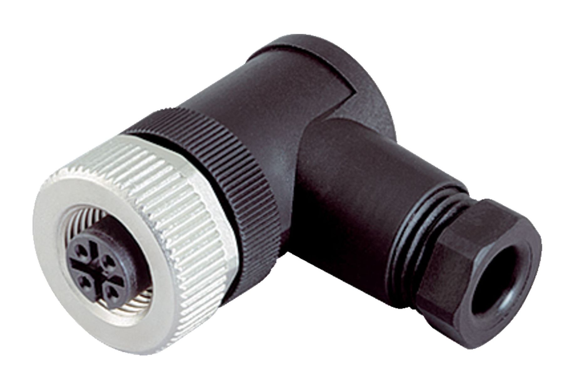 99 0530 24 04 | binder M12 Female angled connector, Contacts: 4 