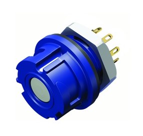 Connectors for medical applications--Female panel mount connector_770_2_FD_l_white_blue