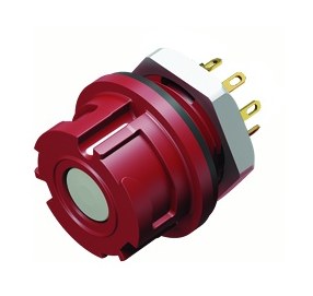 Connectors for medical applications--Female panel mount connector_770_2_FD_l_white_red