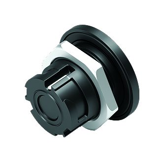 Illustration 09 0774 180 08 - Bayonet Female panel mount connector, Contacts: 8, unshielded, solder, IP67 when unplugged as well, Front mounting