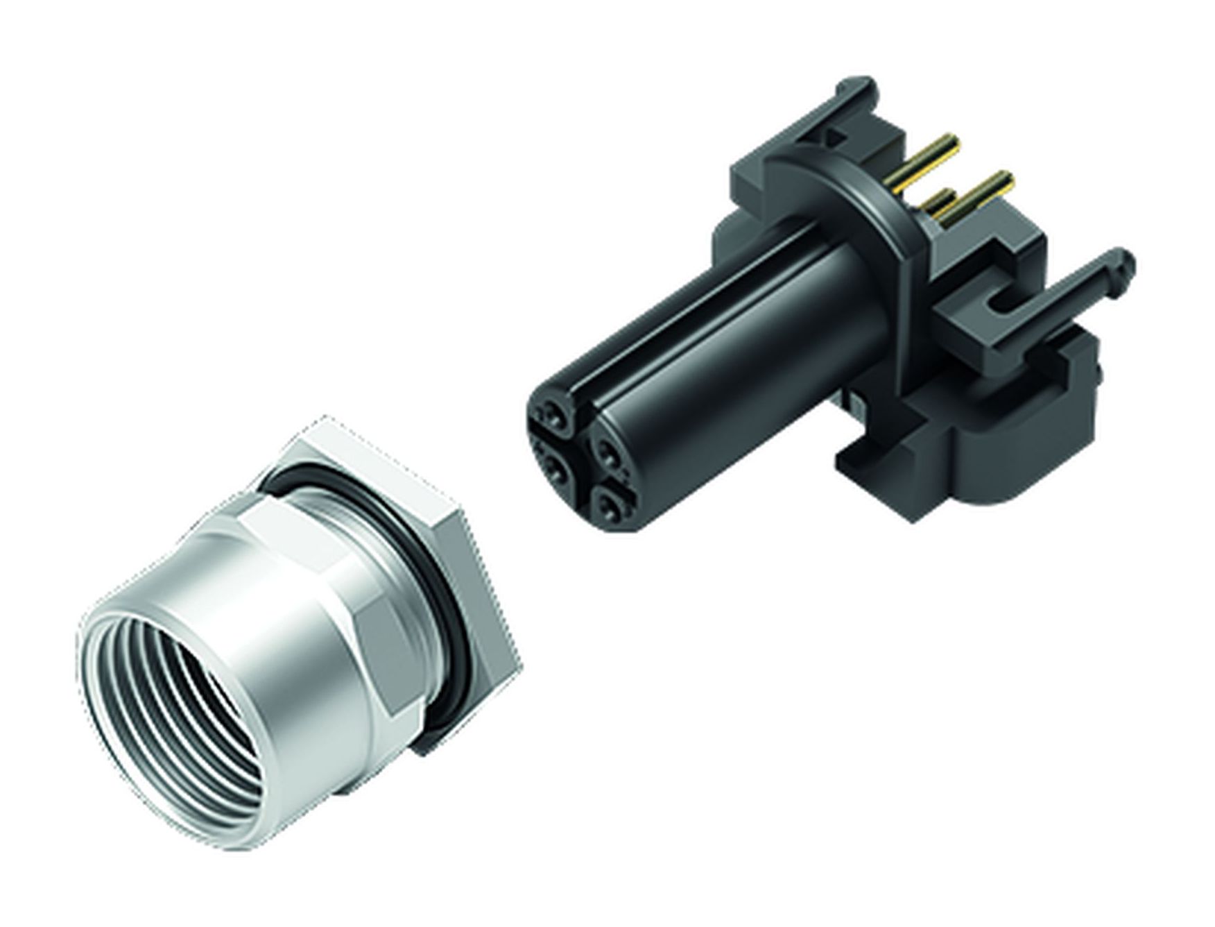 99 3482 458 08 binder M12 Female panel mount connector, Contacts 8