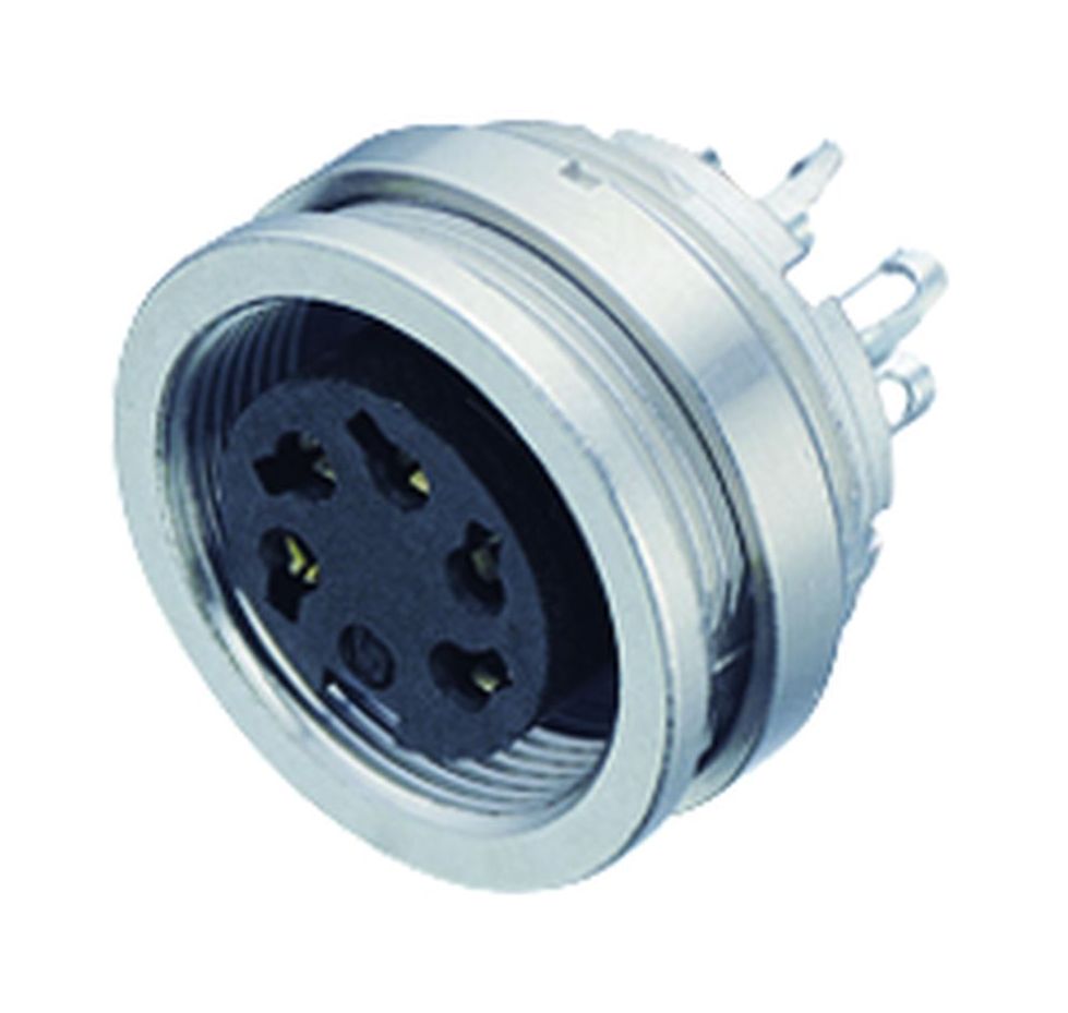 09 0116 00 05 | binder M16 Female panel mount connector, Contacts: 5 ...